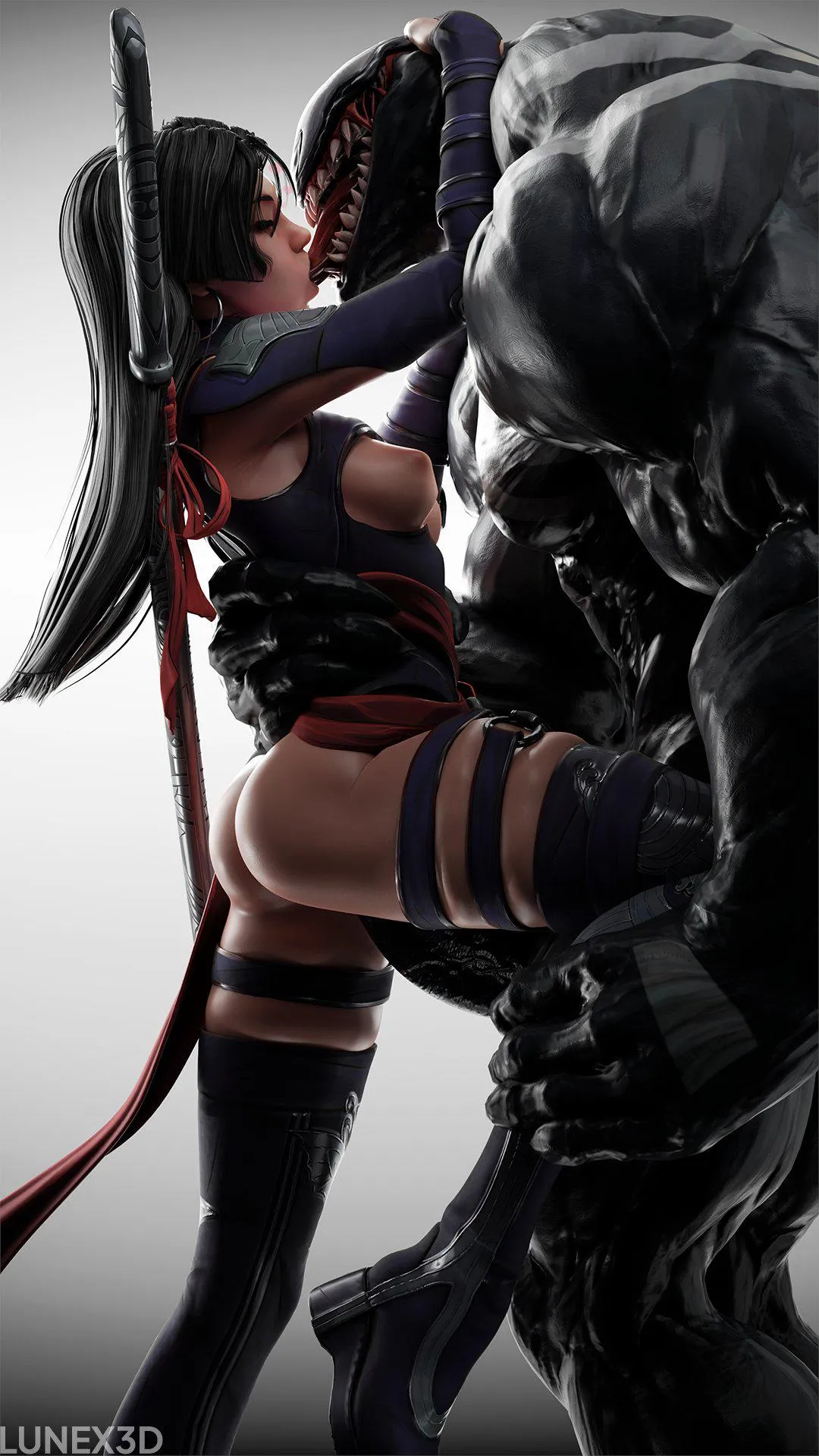Psylocke & Venom (LuneX3D)