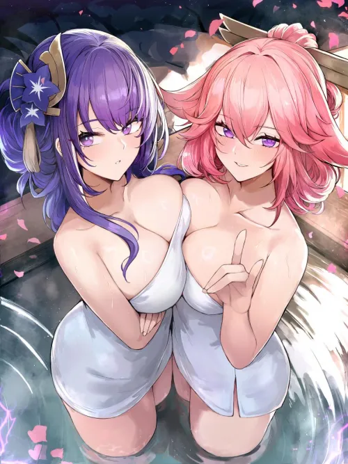 Raiden Shogun, Yae Miko (Genshin Impact) [mou tama maru]