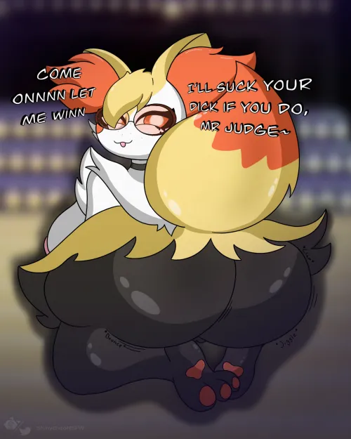 She'll do anything to win those Pokemon Contests (shinychaonsfw)