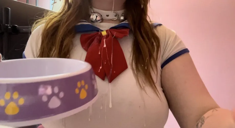 Sorry master I tried to clean it all up but it was so much cum