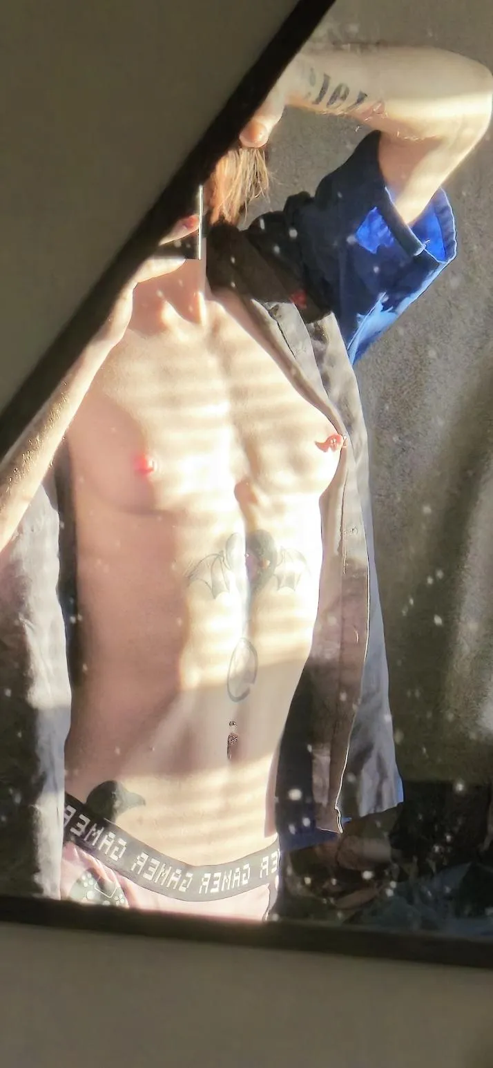 The other technician guys stare at me in the changing room for some reason.