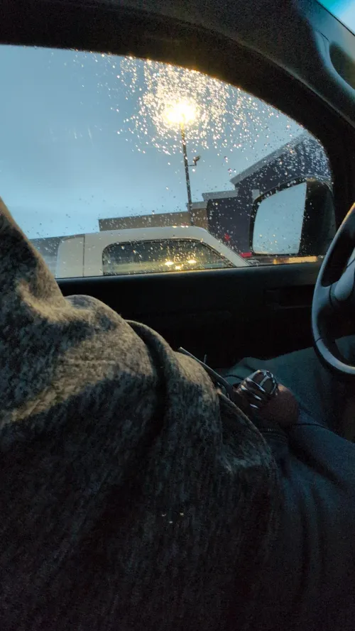 Waiting in parking lot