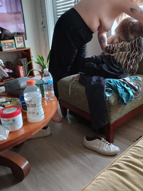 Would you let my gf clean topless for you?