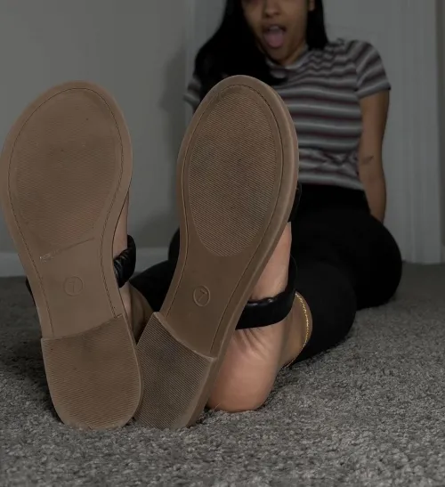 You said you’d do what to my flip flops and feet?