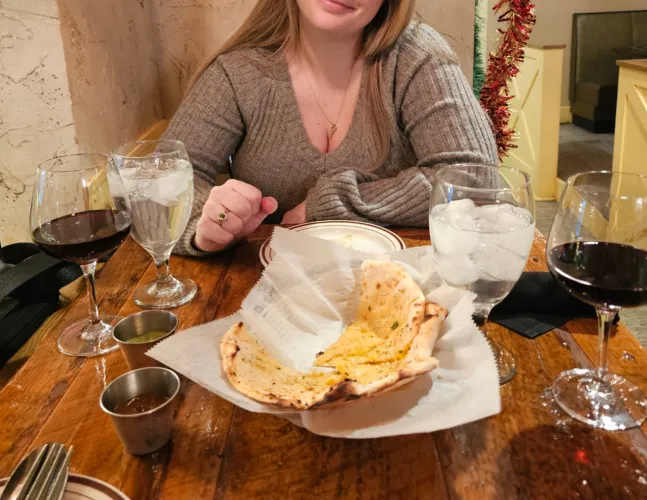 Another dinner date proudly wearing my cucks key