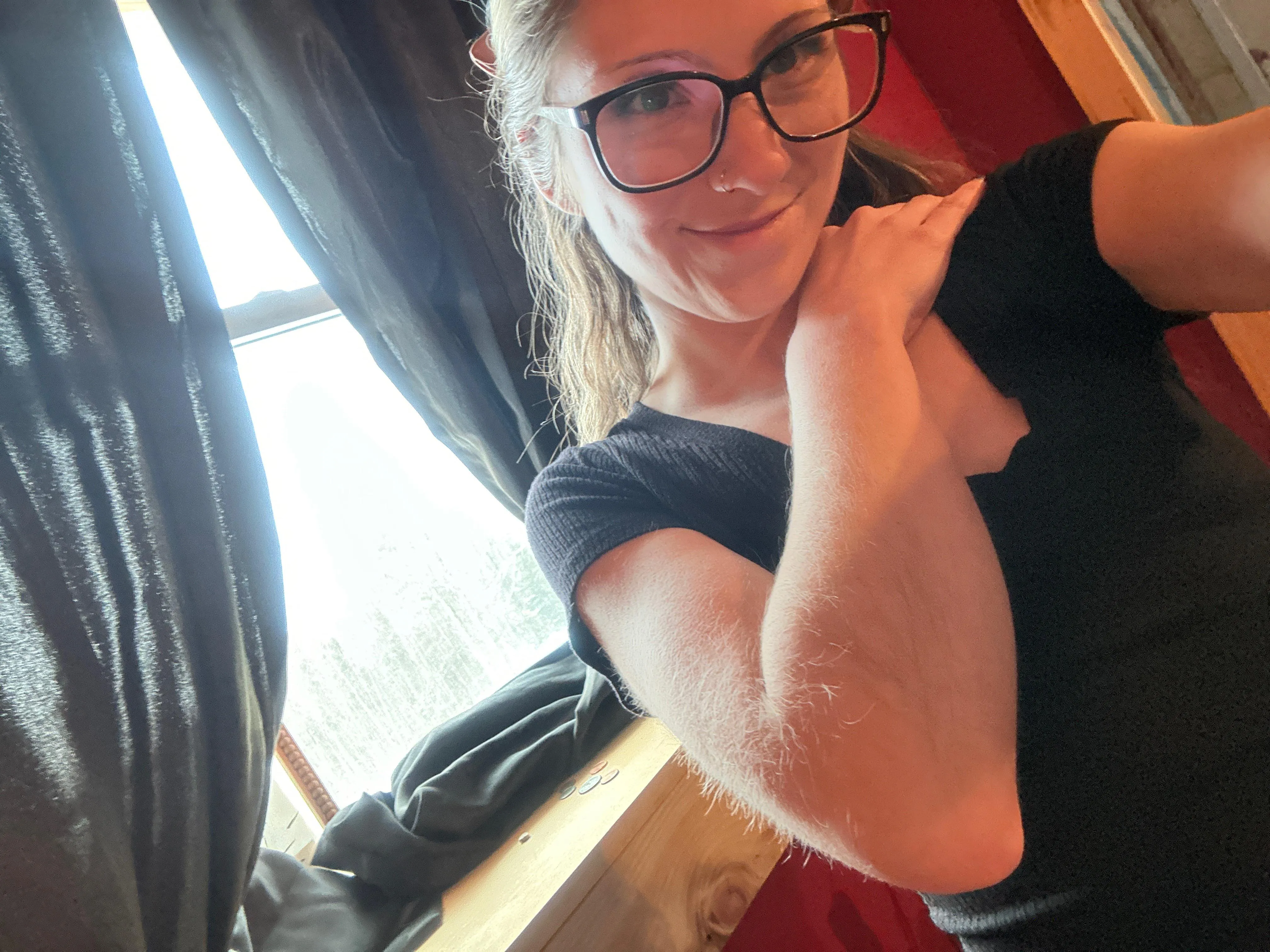 Blonde peach fuzz is the perfect accessory to any selfie