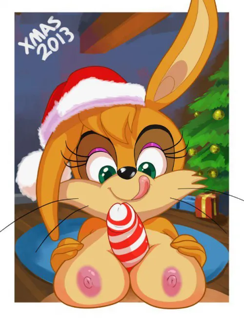 Bunnie Rabbot Christmas titfuck