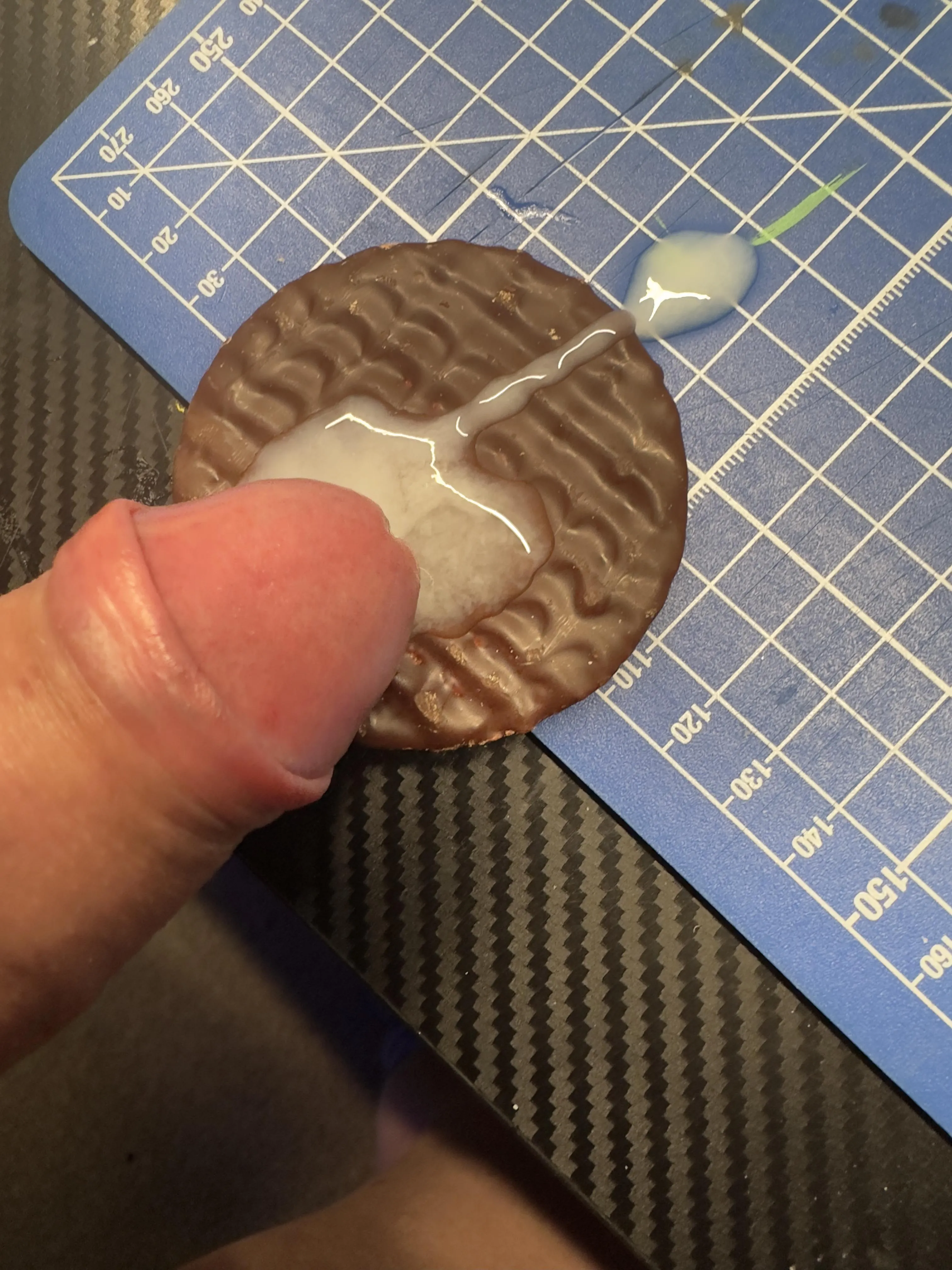 Choccy digestive and cream