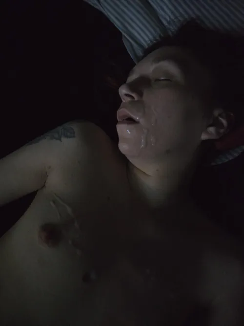 Cum on my sleeping wife