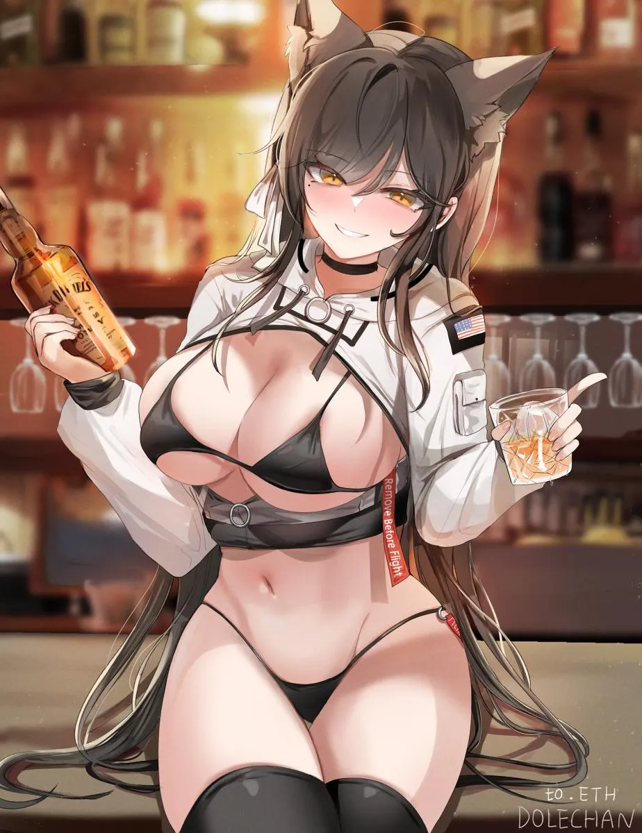 Drinking with Atago~