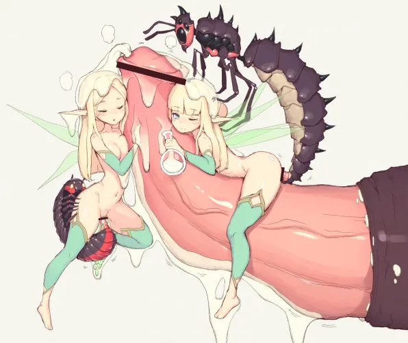 Fairies love playing with creatures big and small