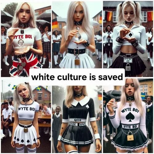 Feminine group of people.