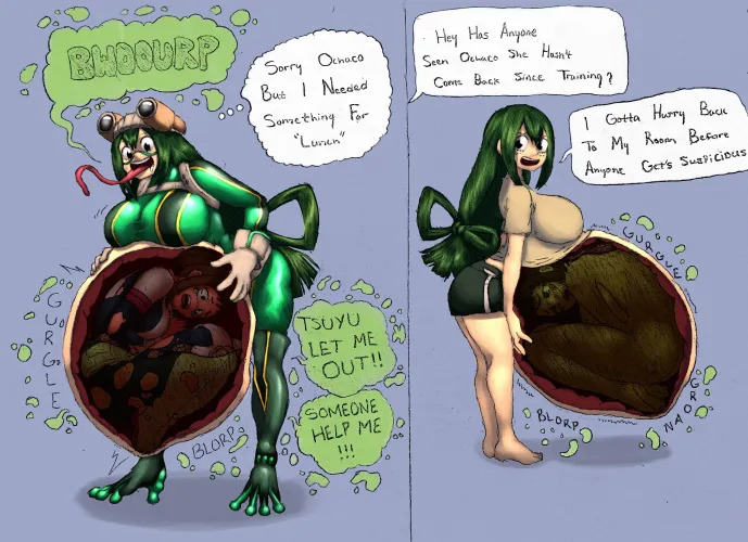 Froppy’s Emergency Lunch (colored by Despacito20 on eka) (drawn by me)