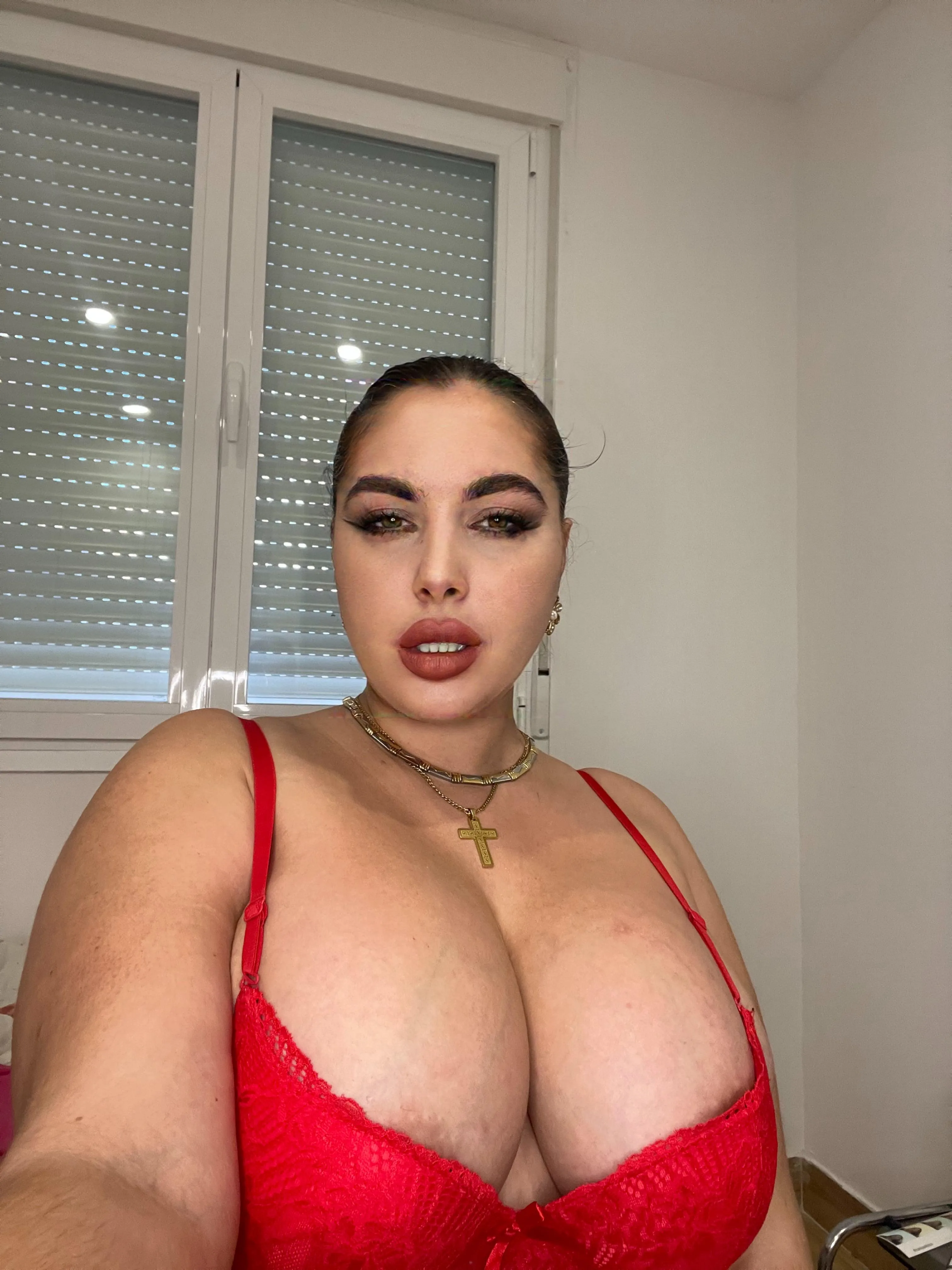 I know you wanted to suck my tits hard. 