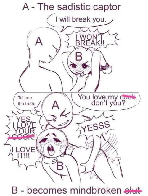 I love the confidence they have for the first few days until they give in and become a cumdump