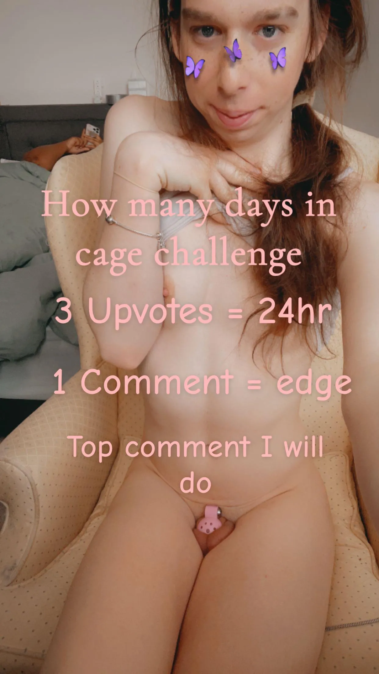 I was naughty and spurt without permission upvote for my punishment