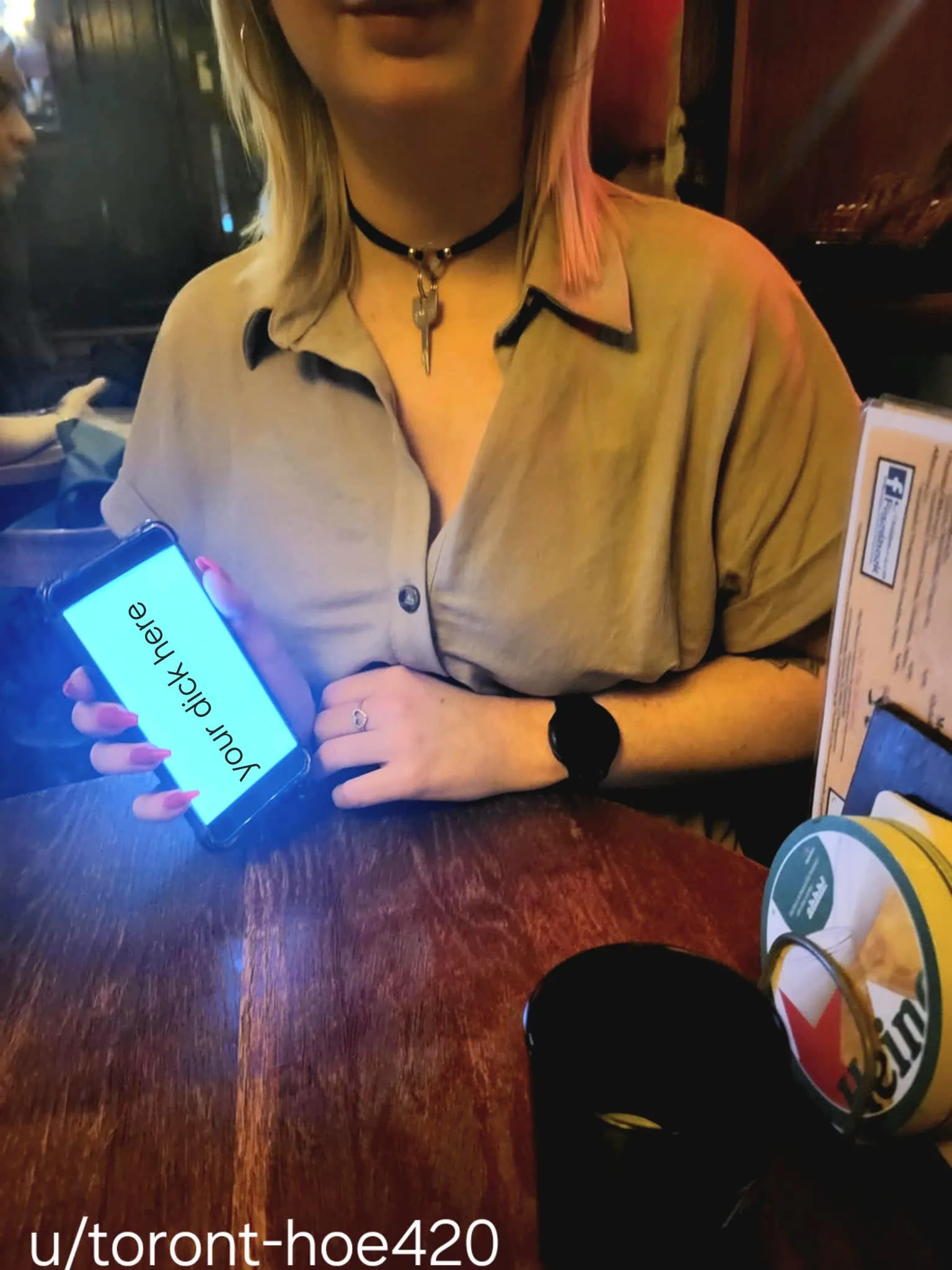 Mistress enjoying a pint 🔐🍺