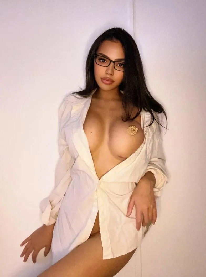 This shirt looks better on me with my tits out and without anything else on underneath