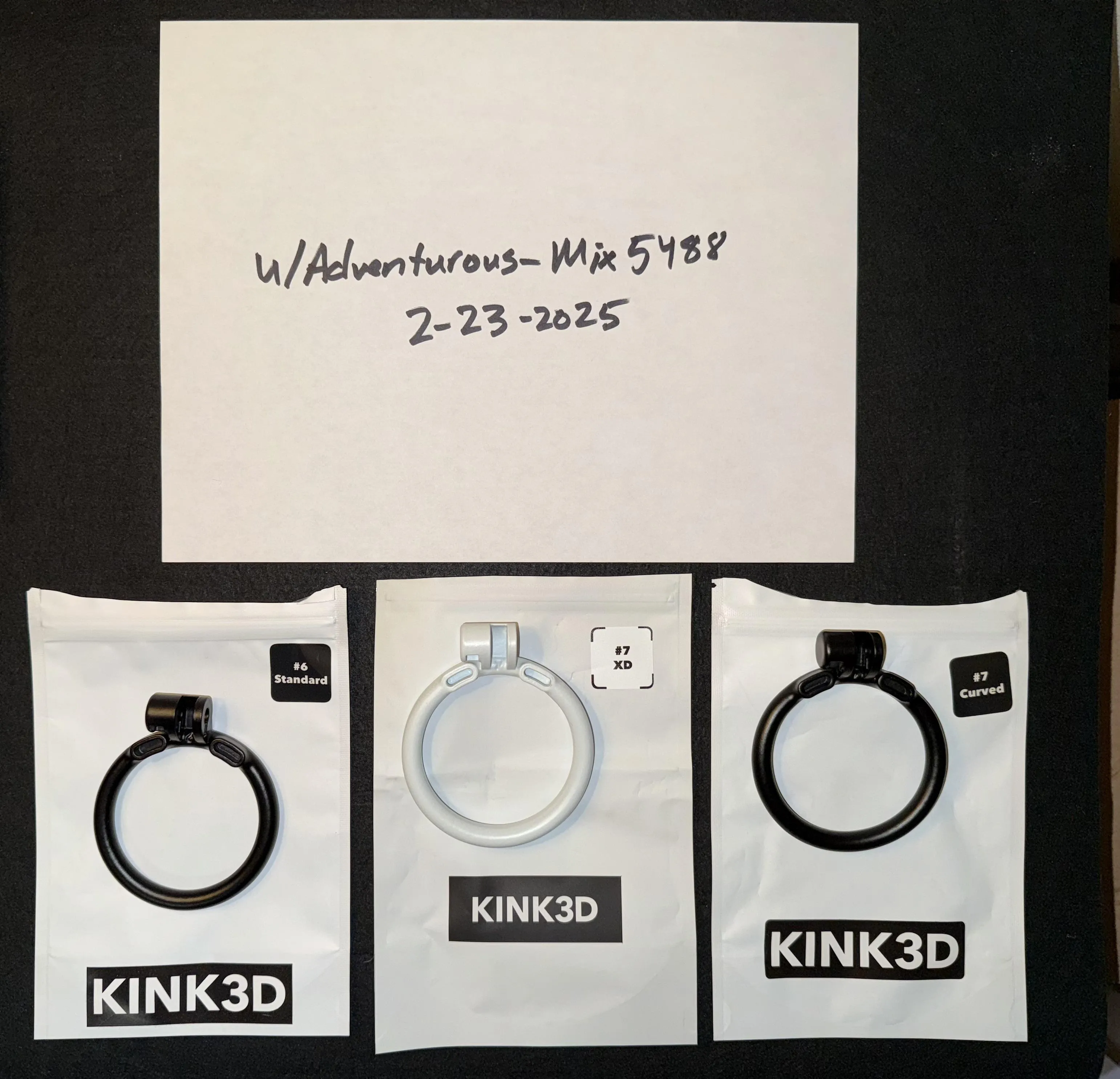 [US] 3 base rings: 6 Standard (black), 7 XD (Arctic White), 7 Curved (black) SELL. Prices in first comment.