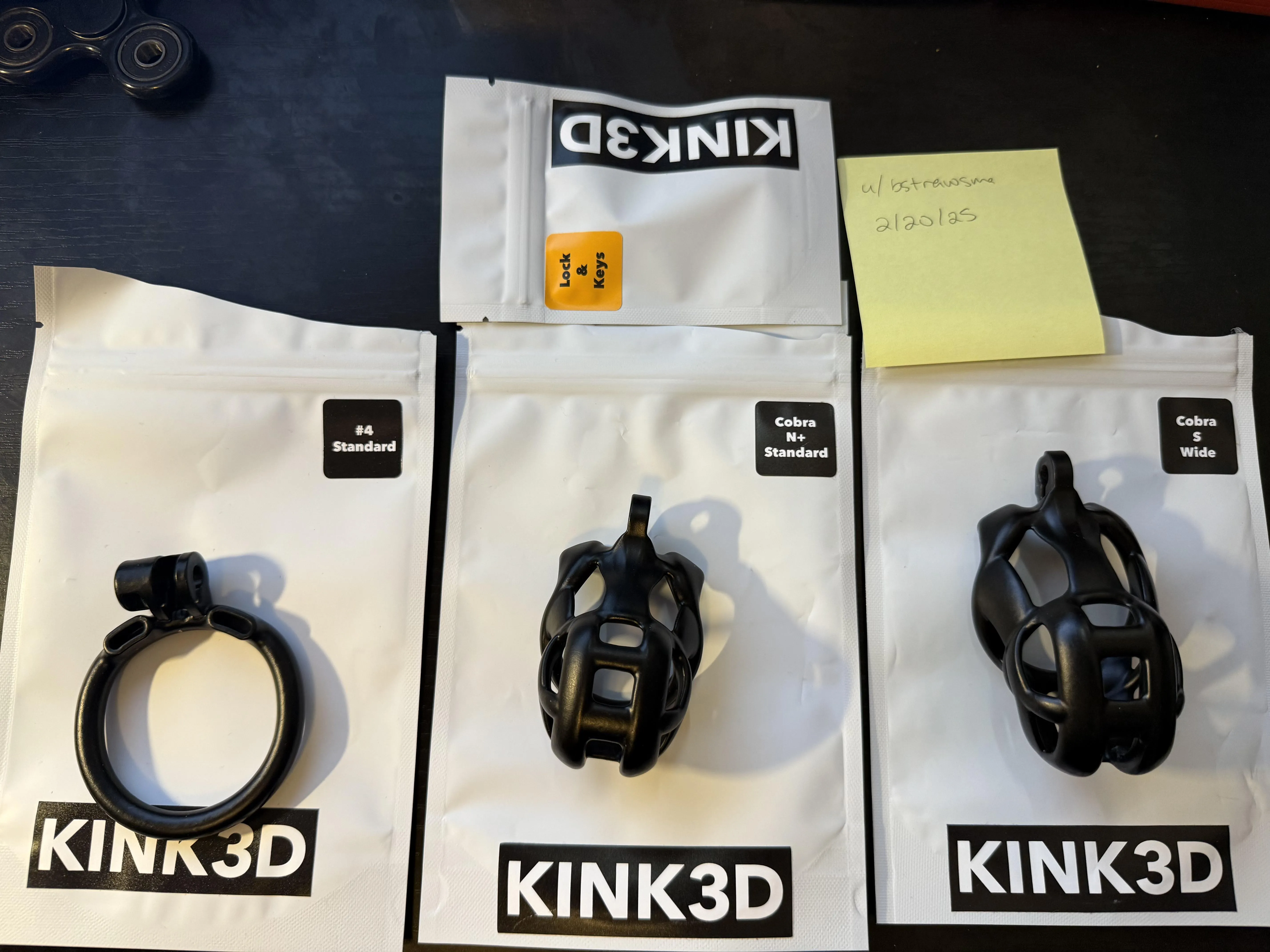 (USA) Cobra N+ standard, S wide, #4 standard ring, keys and lock