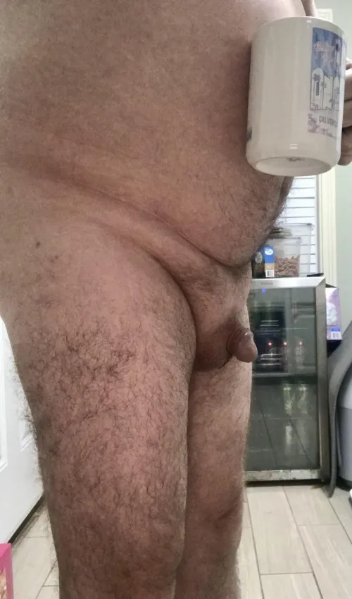 When there’s coffee, there’s always the chance of a dick sighting. 😂