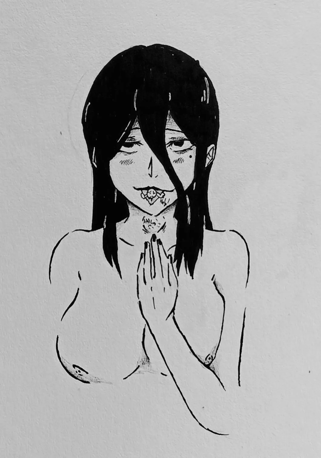 You have to wonder how many people she's eaten by now -art by me