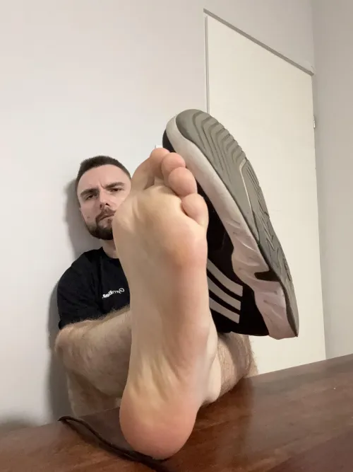 Do you mind if I take off my gym trainers bro? [26]