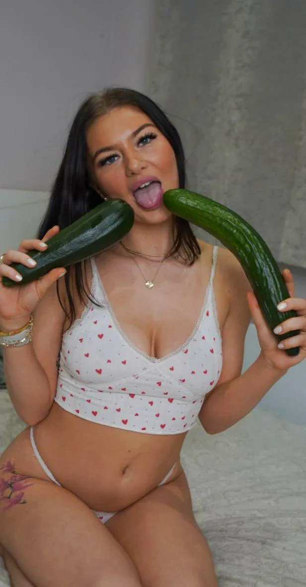 do you think i can take both cucumbers into my holes?