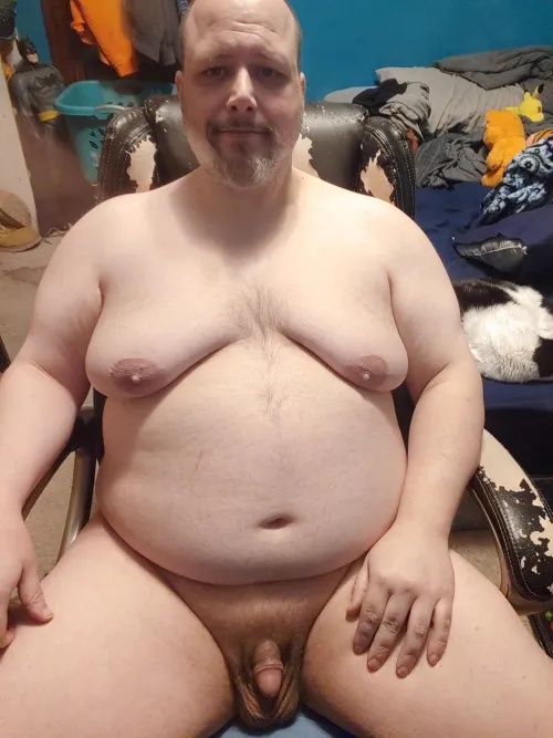 Enjoying a naked day off