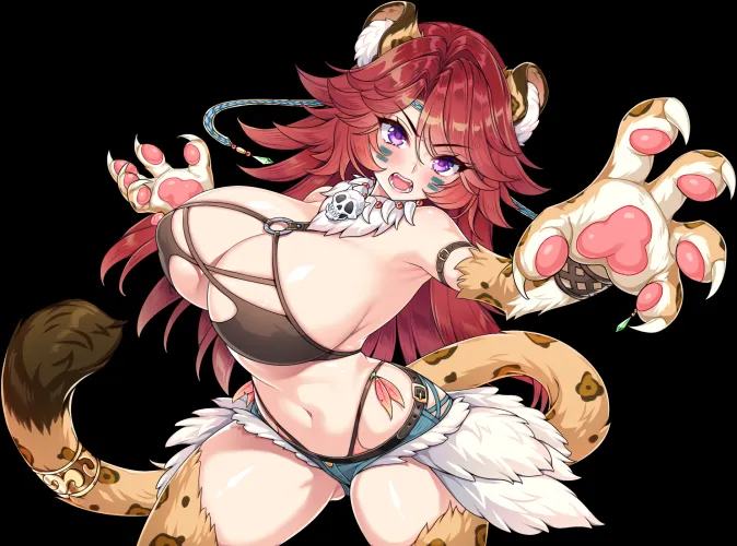 How can she survive in the wild with that boobs? [That Time Got Reincarnated as a Perverted Hand]