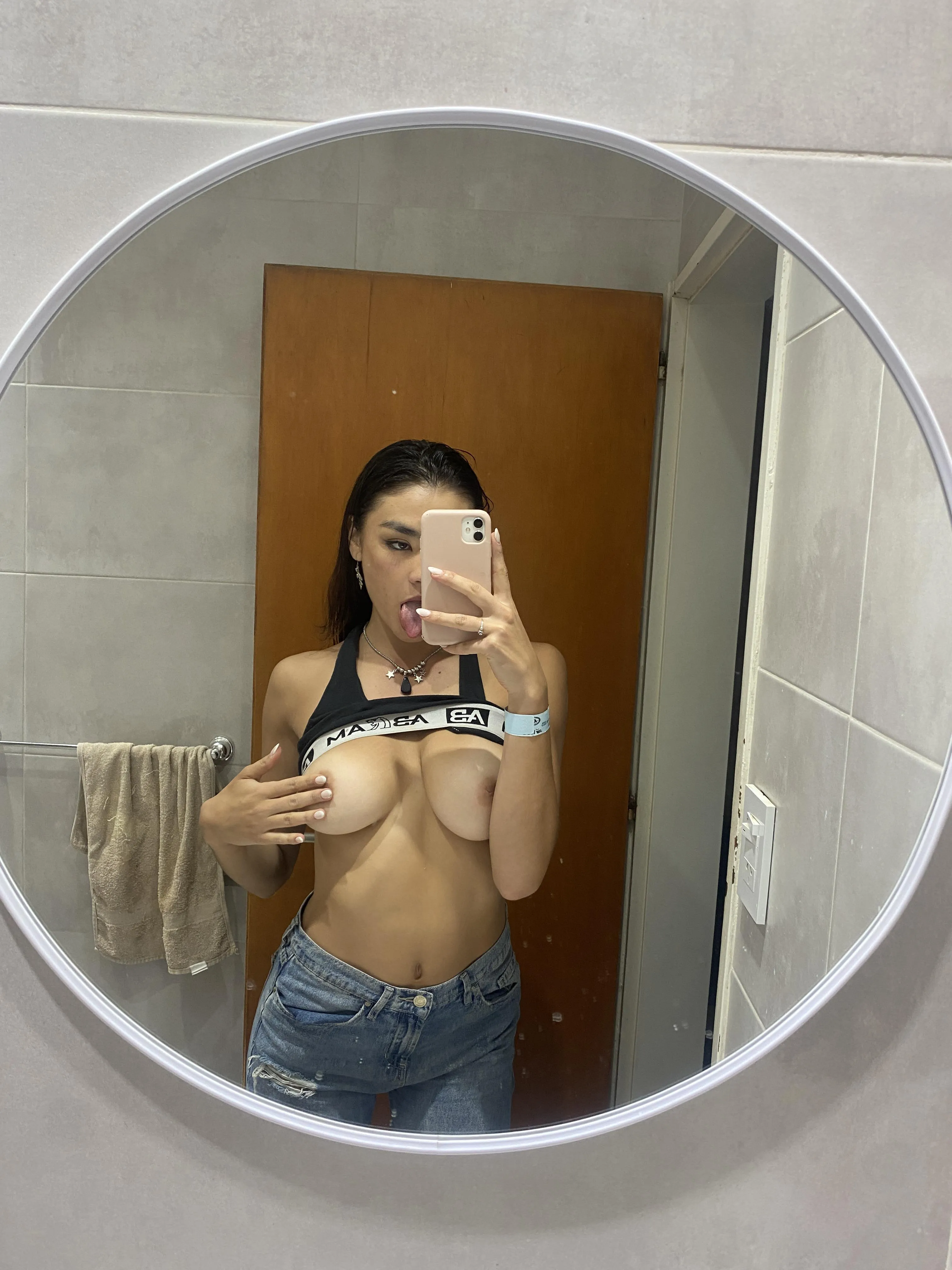 i was sooo horny this afternoon - unfortunately, i didn't have time to grope myself, but i managed to take a quick pic for you guys