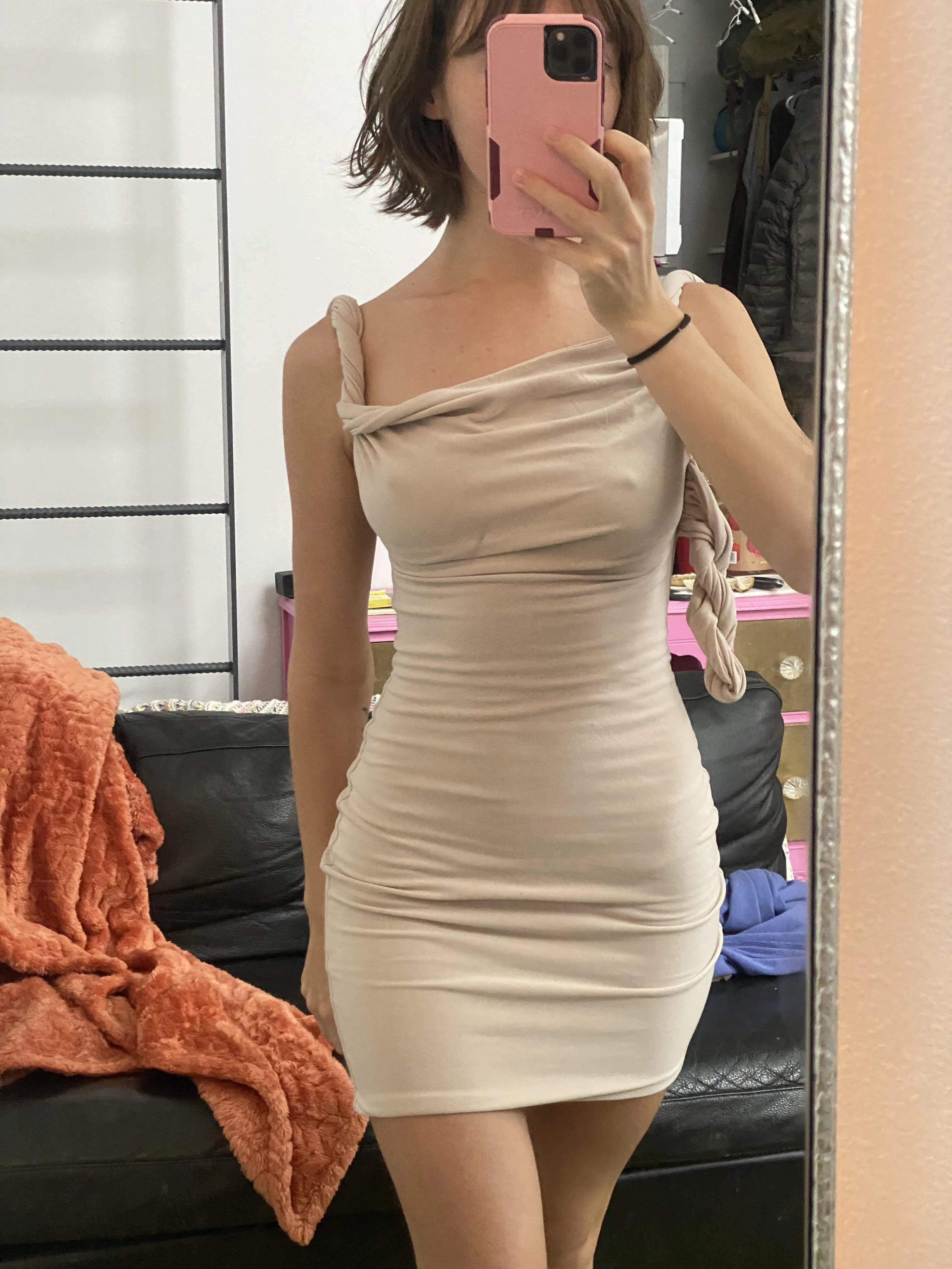 I was told i would be a crime to wear a bra with this dress