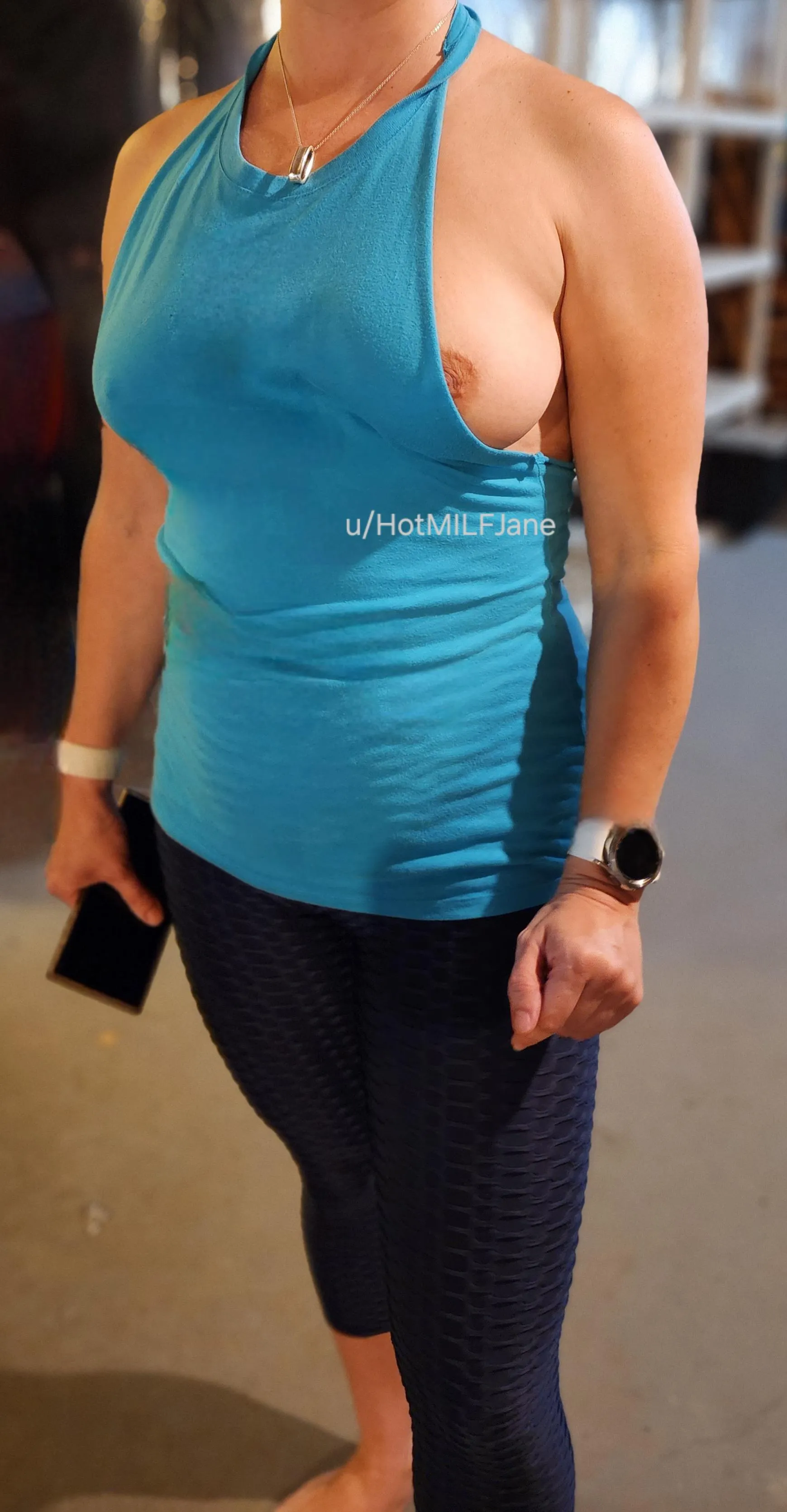 It's not uncommon for me to run errands braless. Nip slips happen