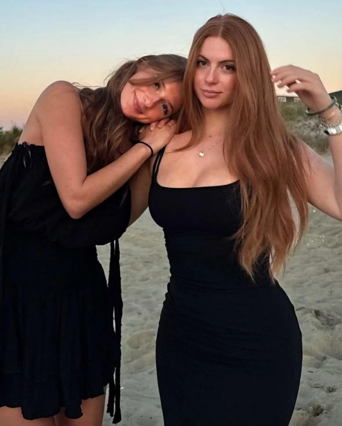 It's so cute that my older twin sister looks up to me. You can clearly see which one of us got all the alpha genes and which one is the slave.