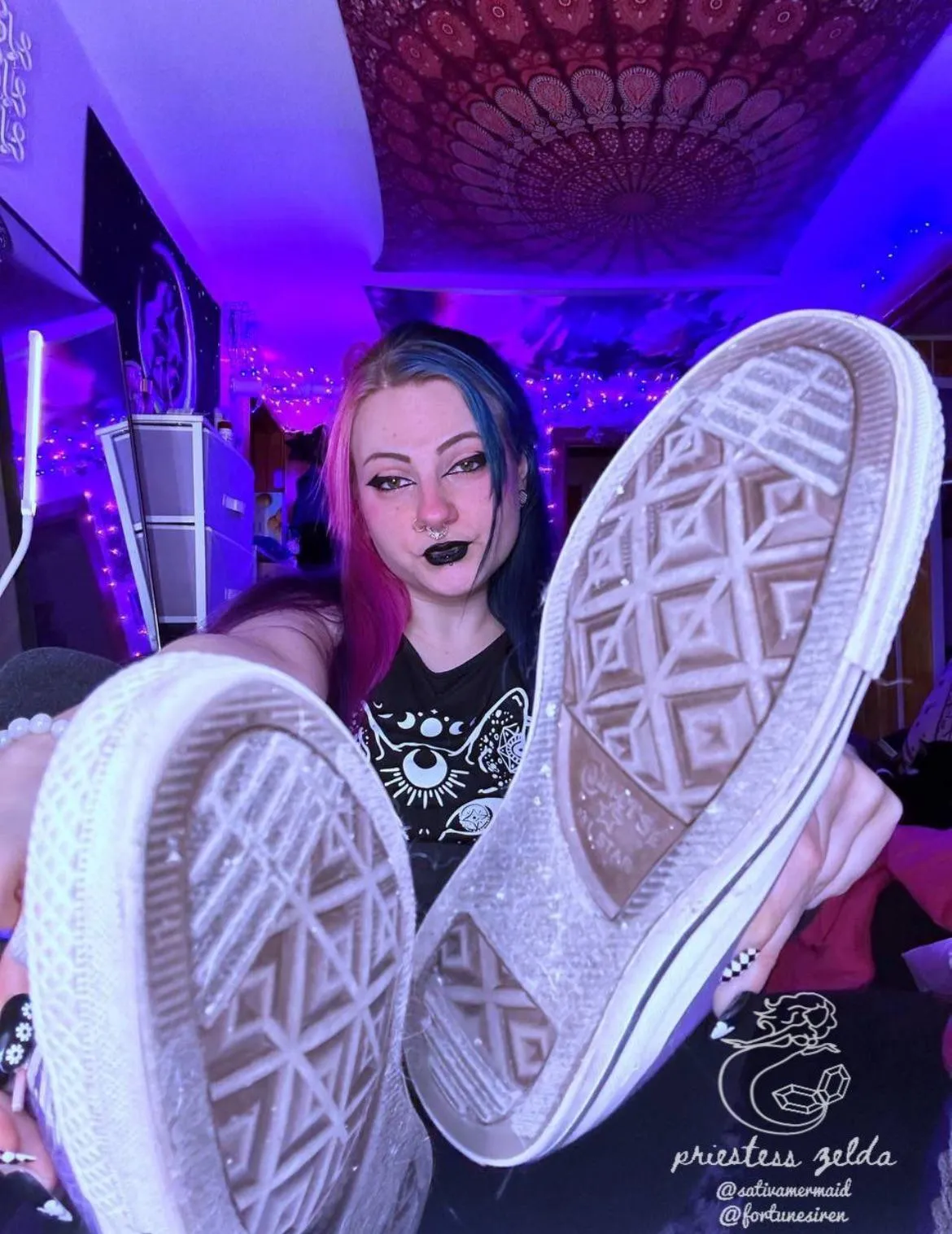 my purple high tops 💜