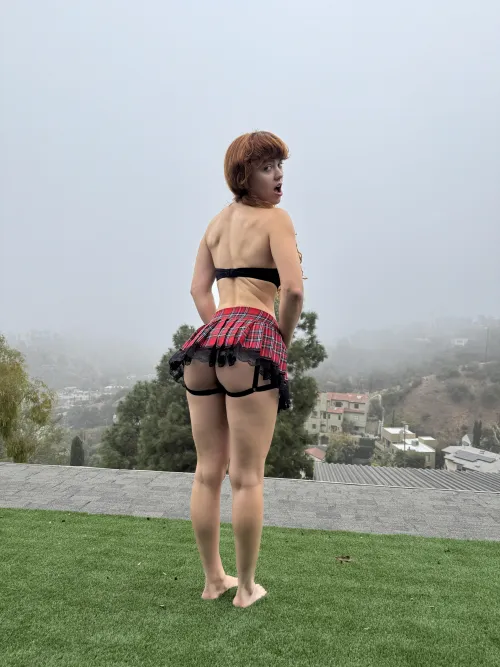 oops, caught you peeking up my skirt