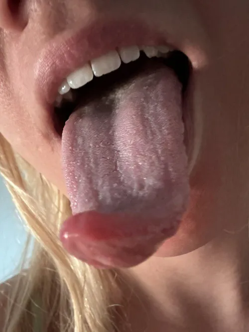 Shoot your load on my tongue