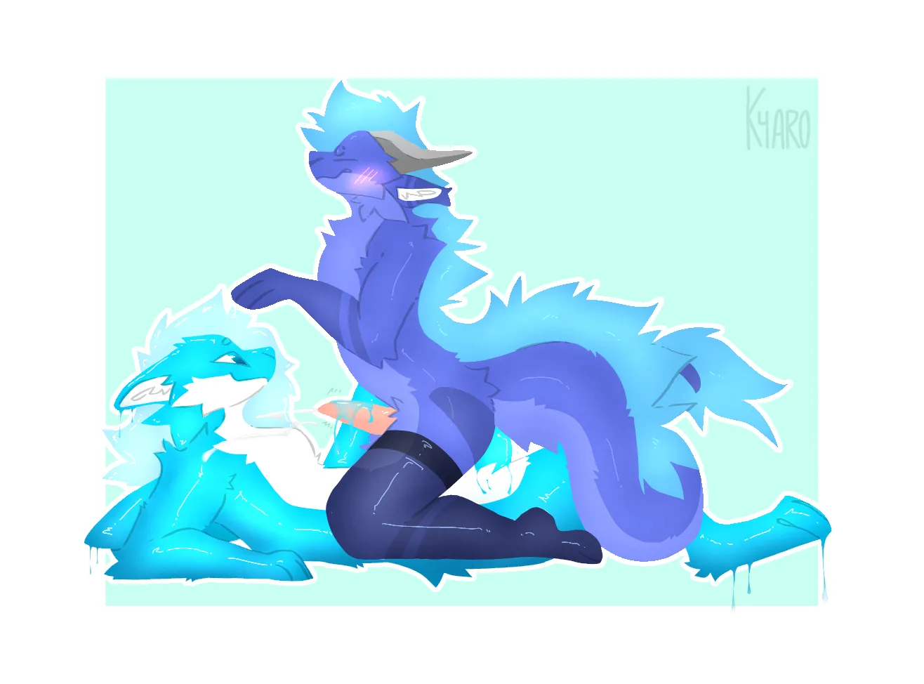 Taking a gummy shark dick (MI) Art by me!
