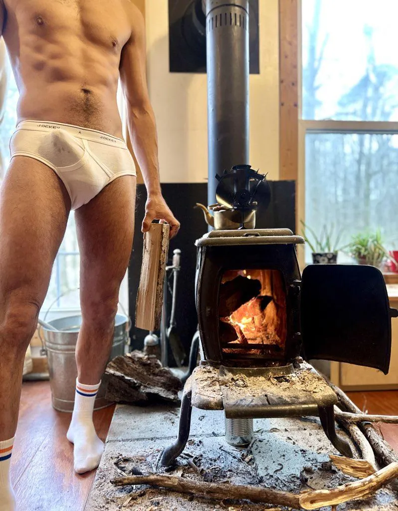 There’s a trail of precum spots tracking the progress of my boner