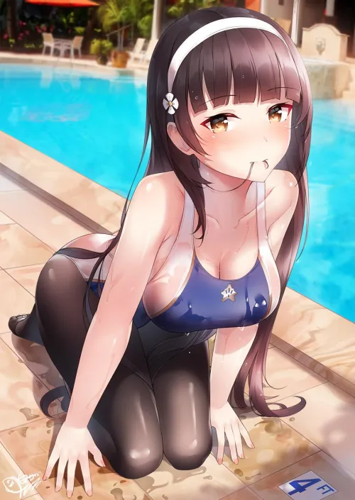 This pool is so cool. When someone enters it the pool turns them into slime, then reforms their bodies, it even changes reality to make everyone believe you were always your new appearance. Would you try it?