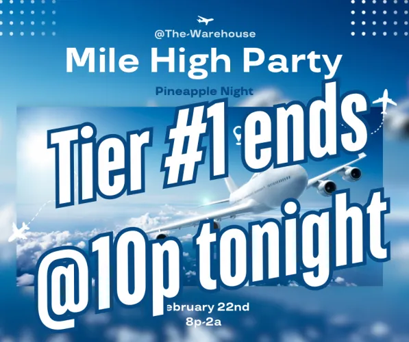 Tier #1 pricing ends tonight at 10p!! ****VIP Upgrades are still available.**** Now's the time to get one if you want to experience a Cabana or Private Room 🤩