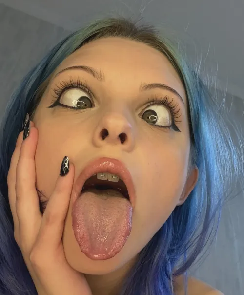 Training my face ahegao, just for you, baby