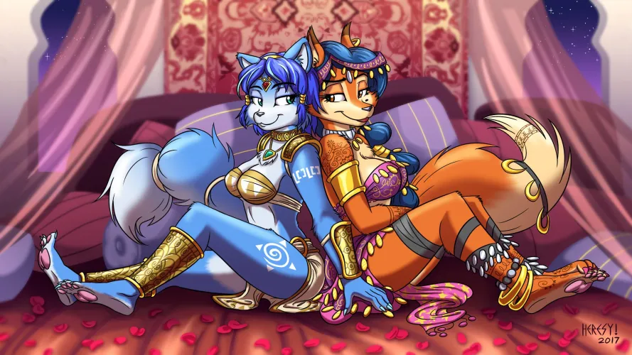 Would love to spend a night with both of them. (Credit: Heresy)