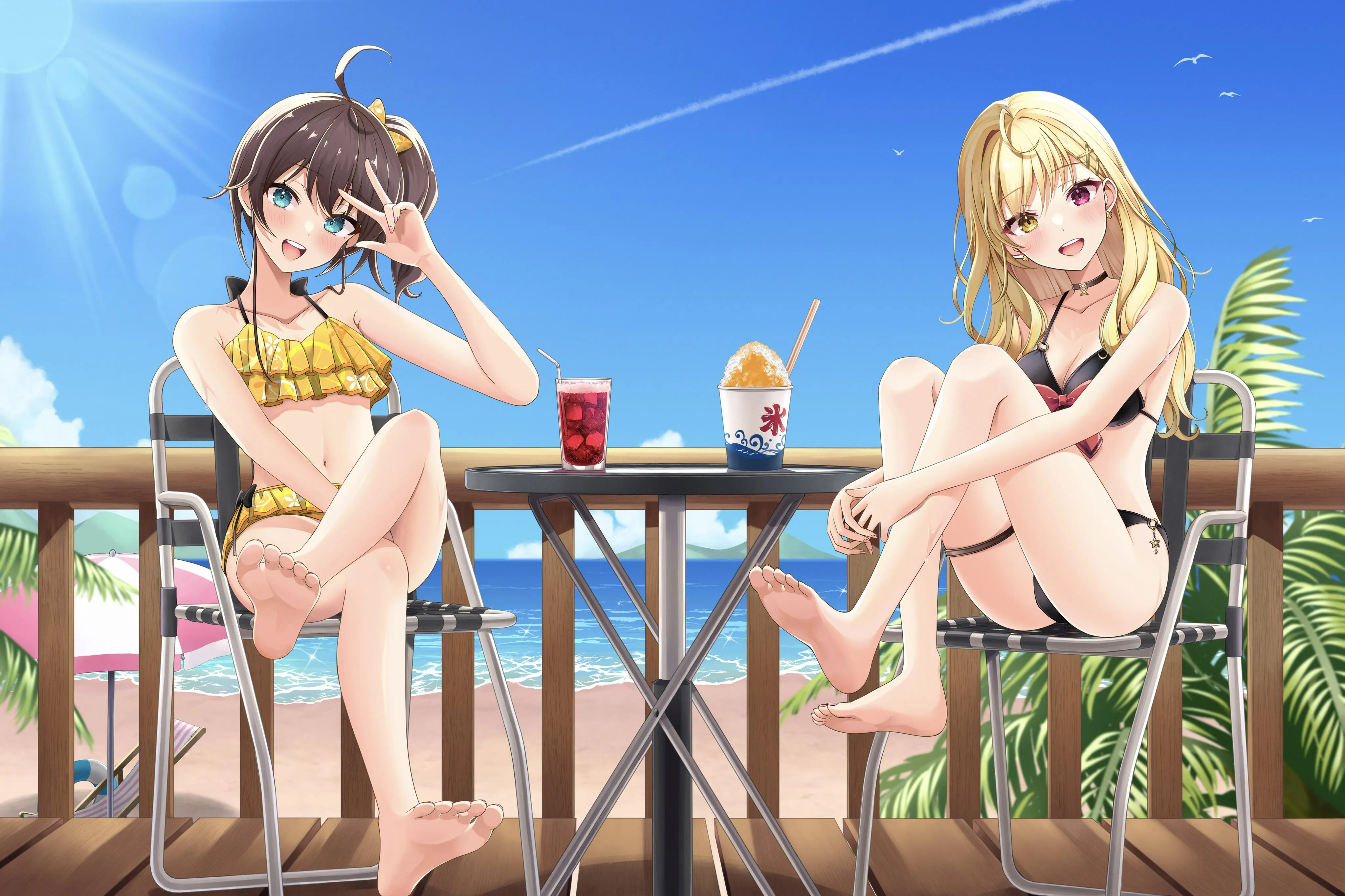 Beach Babes [Hoshikawa Sara] and [Natsuiri Matsuri] [Nijisanji X Hololive]