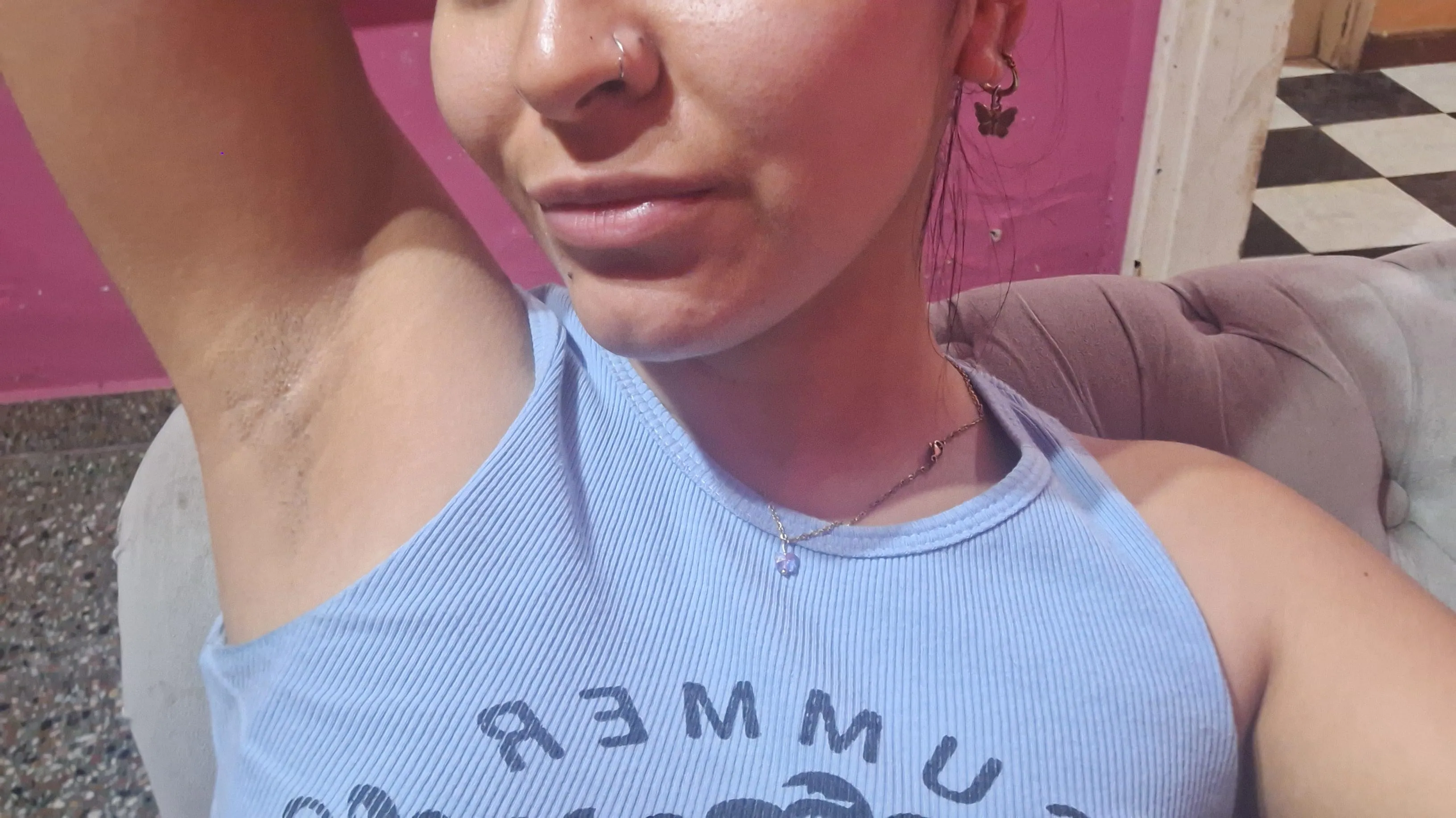 If you touch them you can feel a little sting, I don't want to shave anymore