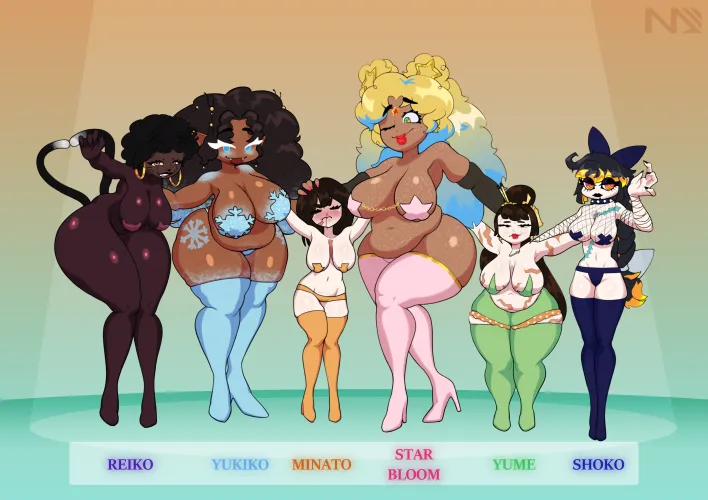 Lineup of our Ladies! (k_miixy)