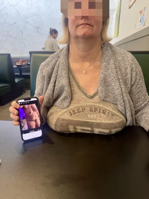 Reminded that she is a good slut at breakfast.