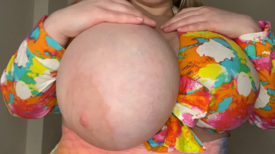 That's one big titty... so big, round and full that I can't even take out the other one