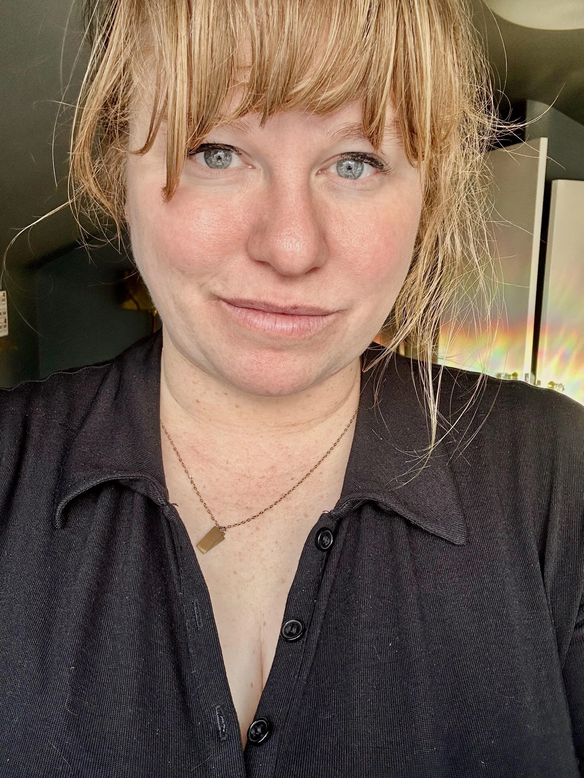 This face brought to you by good lighting and sheer luck.