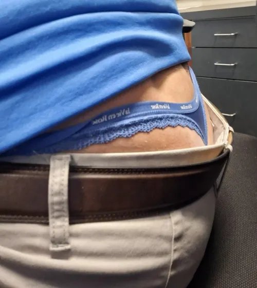 At work with my tail out...